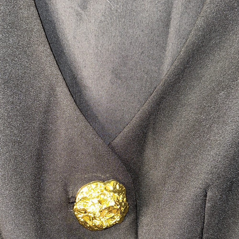 Black Vest with Gold Accents - Picture 3 of 6